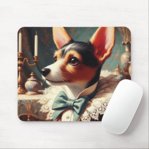 Vintage Toy Fox Terrier Painting Mouse Mat