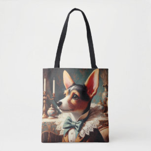 Vintage Toy Fox Terrier Painting Tote Bag