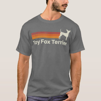 Vintage Toy Fox Terrier Retro Mum Dad Dog T-Shirt