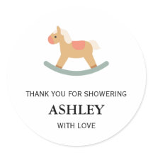 Vintage Toy Rocking Horse Baby Shower