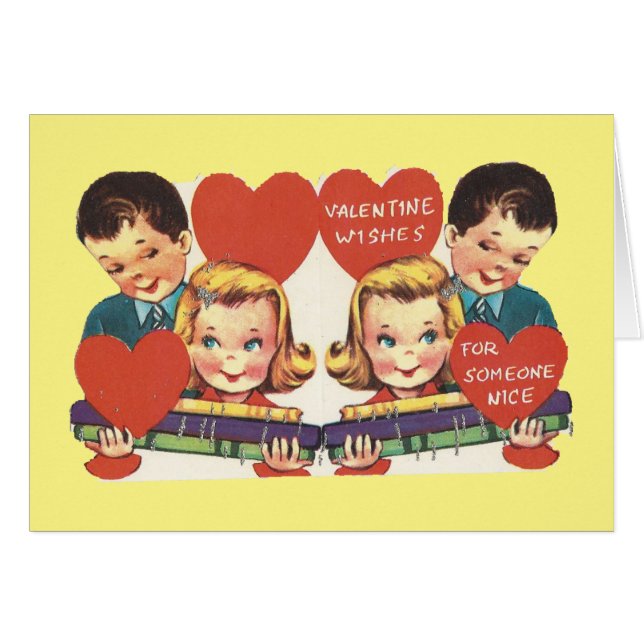Vintage Toy Train Valentine (Front Horizontal)