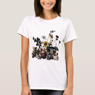 Vintage Toys and Flowers Still Life T-Shirt