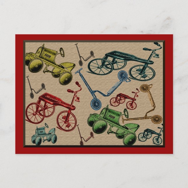 Vintage Toys Postcard (Front)