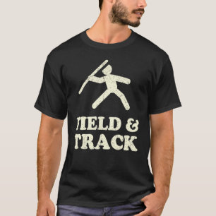Vintage Track & Field Throwing Coach Javelin Shot  T-Shirt