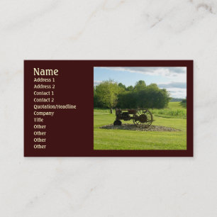 Vintage Tractor Business Cards