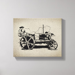Vintage Tractor Canvas Print