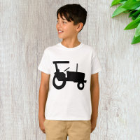 Vintage Tractor Silhouette Farm Equipment Icon 