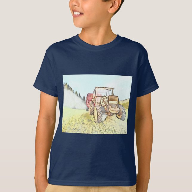  Vintage Tractor T-Shirt (Front)