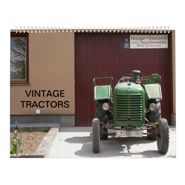 Vintage Tractors Calendar 2025 (Cover)
