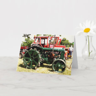 VINTAGE TRACTORS CARD