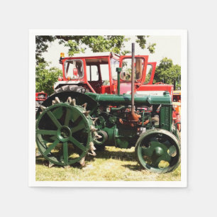VINTAGE TRACTORS NAPKIN