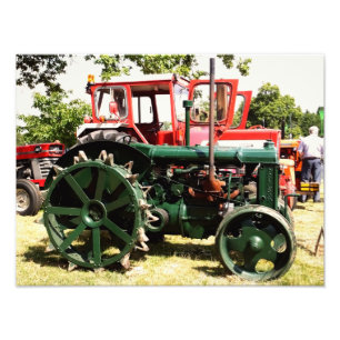 VINTAGE TRACTORS PHOTO PRINT