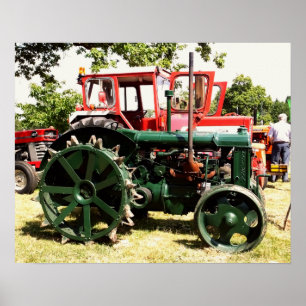 VINTAGE TRACTORS  POSTER