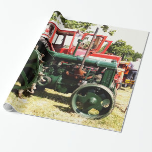 VINTAGE TRACTORS  WRAPPING PAPER
