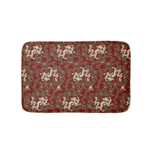 Vintage Traditional Japanese Paper Print Bath Mat