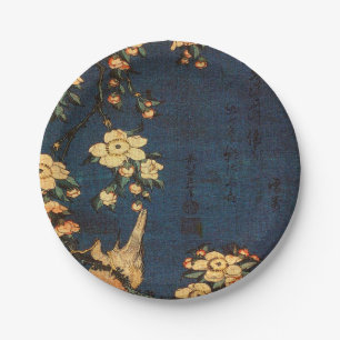 Vintage Traditional Japanese Paper Print Paper Plate