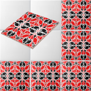 Vintage Traditional Maori Tribal Art Pattern Tile