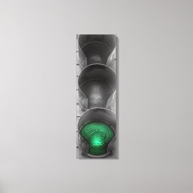 Vintage Traffic Light Canvas Art (Front)