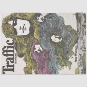 Vintage Traffic Rock Band Tissue Paper