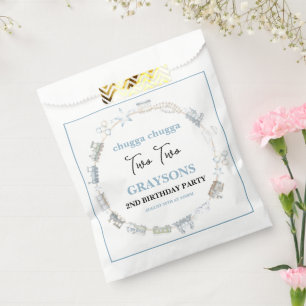 Vintage Train 2nd Birthday – Choo Choo Party Favour Bags