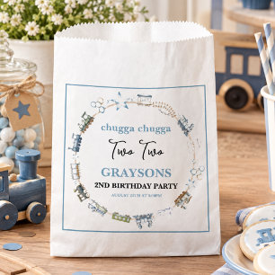 Vintage Train 2nd Birthday – Choo Choo Party Favour Bags