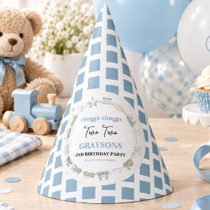Vintage Train 2nd Birthday – Choo Choo Party Hat