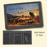 Vintage Train at Sunset CPRR 229 Railroad Trifold Wallet<br><div class="desc">Trifold Wallet with a Vintage Train at Sunset - - See more items with this picture and lots more Railroad Gifts in my store!</div>