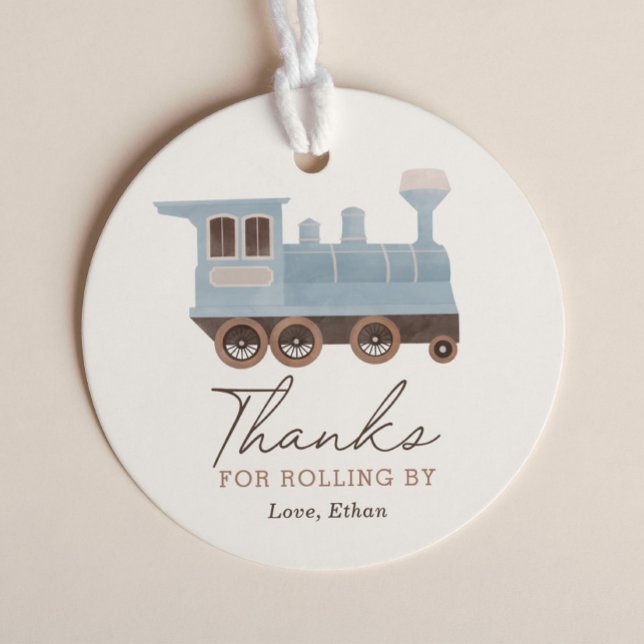 Vintage Train Birthday Party Favour Tags (Creator Uploaded)