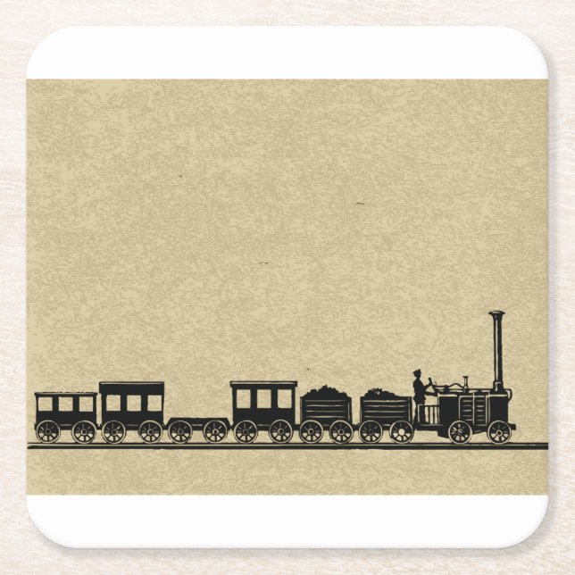 Vintage Train Coasters (Front)