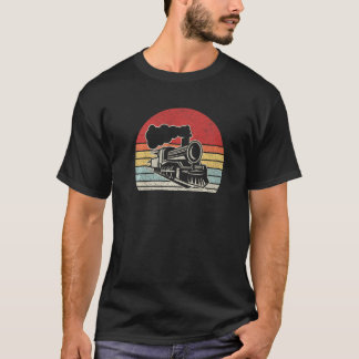 Vintage Train Engineer Engine Conductor Railway Lo T-Shirt