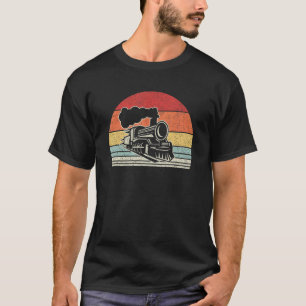 Vintage Train Engineer Engine Conductor Railway Lo T-Shirt