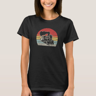 Vintage Train Engineer Engine Conductor Railway Lo T-Shirt