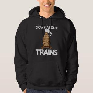 Vintage Train For Men Women Steam Locomotive Model Hoodie