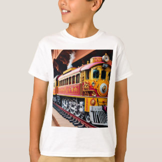 "Vintage Train Graphic T-Shirt – Classic Rail Road