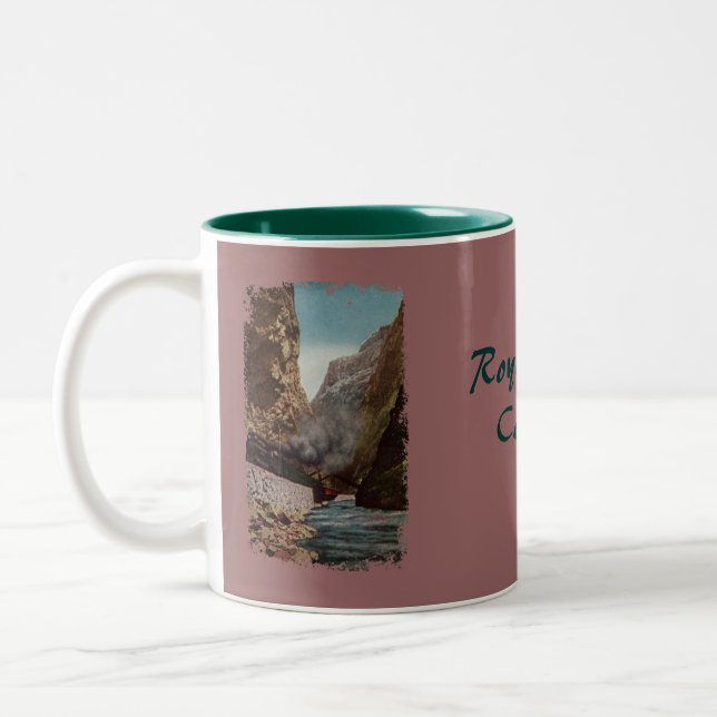 Vintage Train in Royal Gorge Coffee Mug (Left)