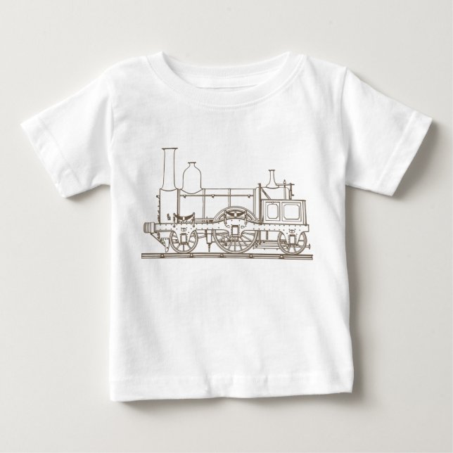 vintage train kids t-shirt (Front)