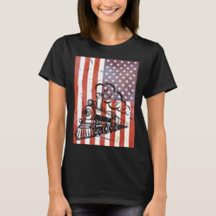 Vintage Train Locomotive Engine Model Builder Amer T-Shirt