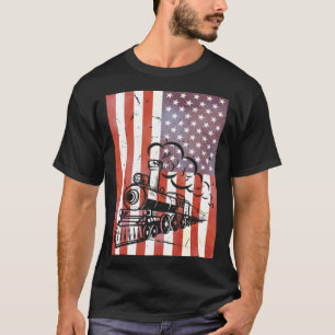Vintage Train Model Locomotive Engine Builder Amer T-Shirt