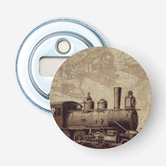 Vintage train railroad   bottle opener (Front)