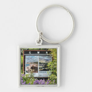 VINTAGE TRAIN STATION SIGNS KEY RING
