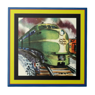 Vintage Train Tile