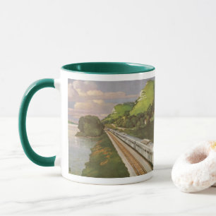 Vintage Train Vacation, Locomotive in Country Mug