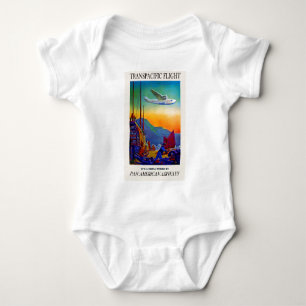 Vintage Transpacific Travel Baby Bodysuit