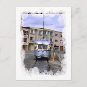 Vintage Transport - Town tram Postcard