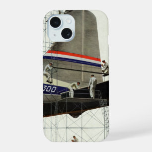 Vintage Transportation, Aeroplane Maintenance iPhone 15 Case