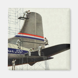 Vintage Transportation, Aeroplane Maintenance Magnet