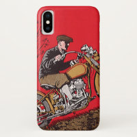 Vintage Transportation, Antique Motorcycle Rider