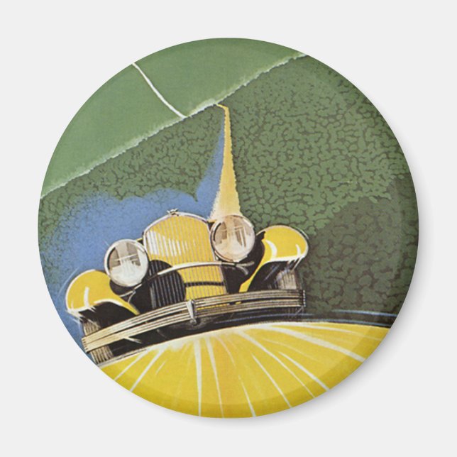 Vintage Transportation, Headlights from a Car Magnet (Front)