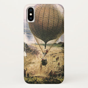 Vintage Transportation, Hot Air Balloon Dirigibles iPhone X Case