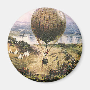 Vintage Transportation, Hot Air Balloon Dirigibles Magnet